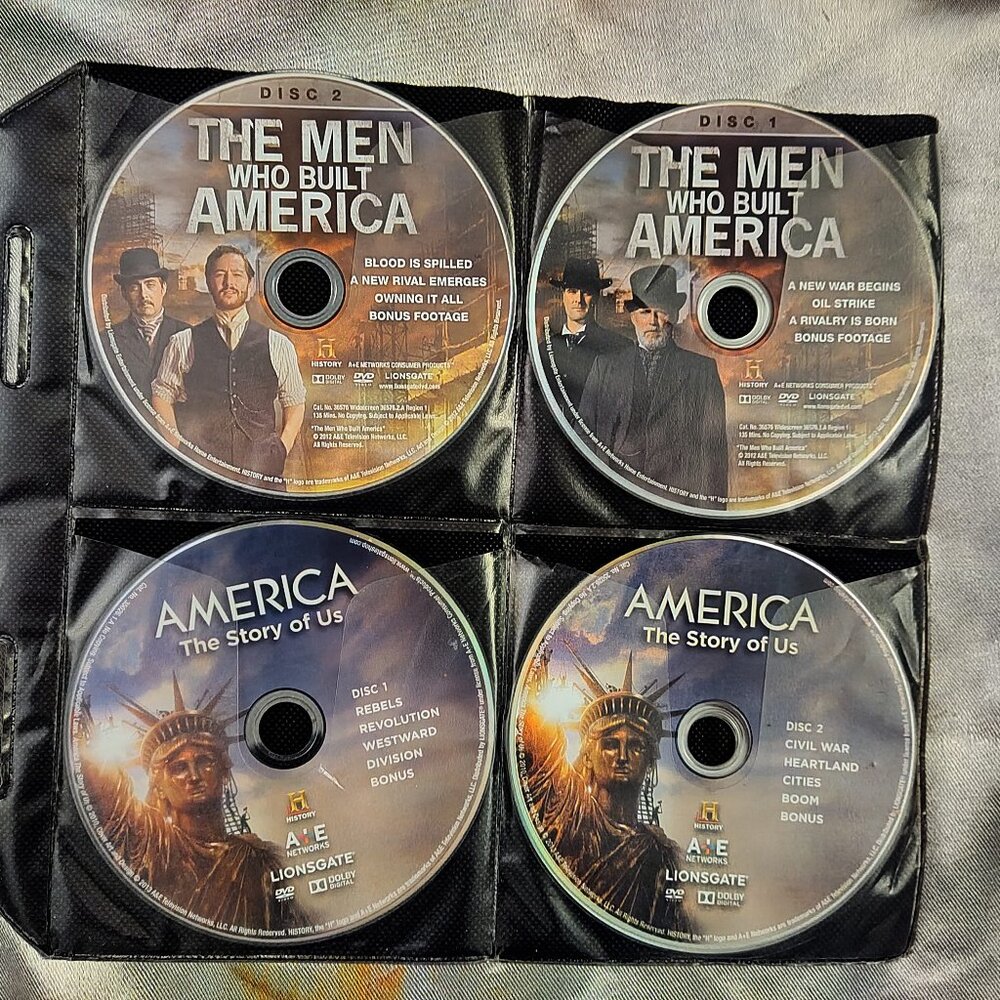 The Men Who Built America Blu-ray Very Good DVD History Disk 1 + 2 + America DVD